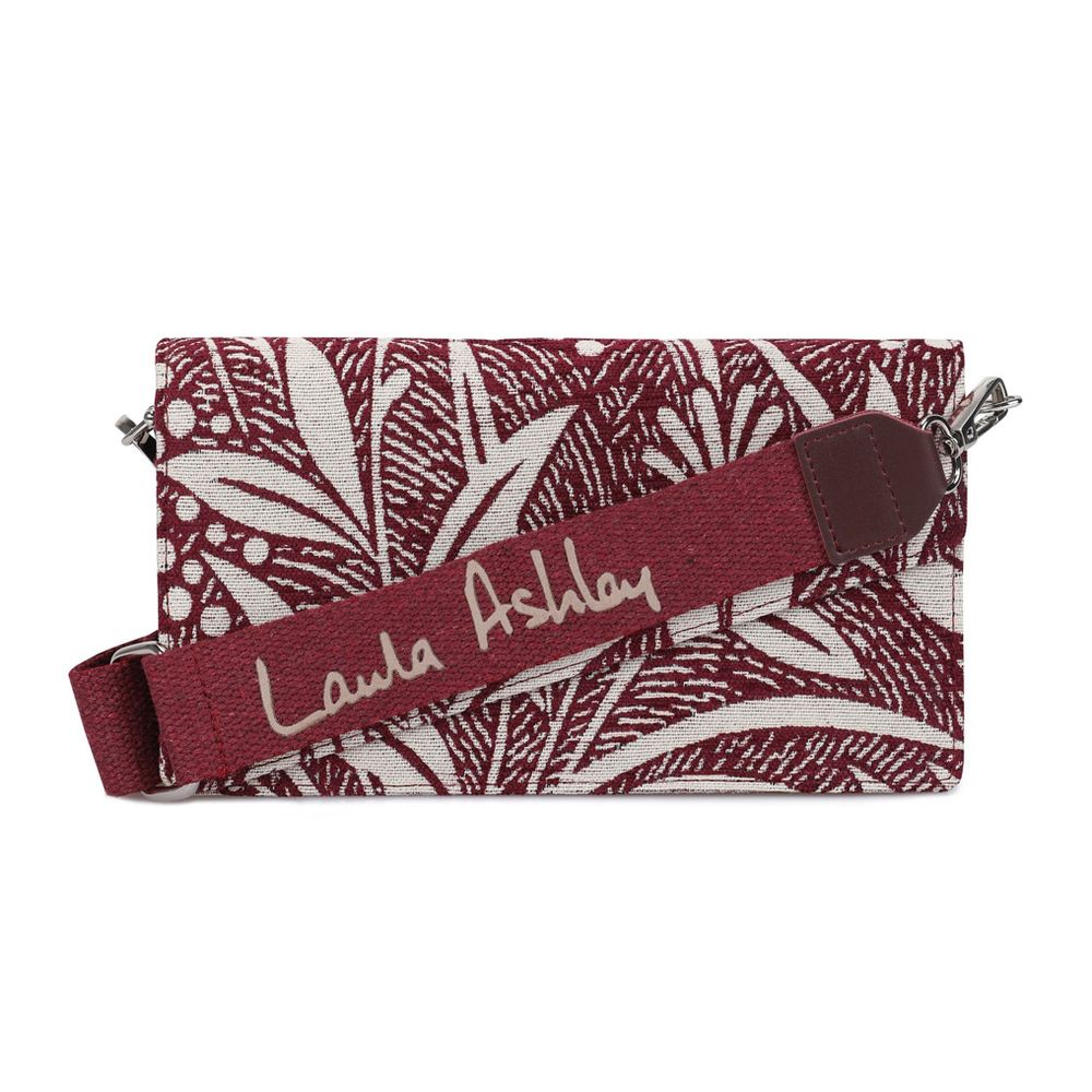 Τσάντα χειρός LAURA ASHLEY από γκρι ύφασμα