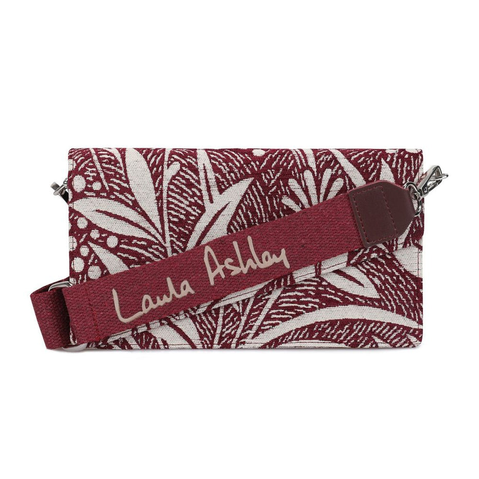 Τσάντα χειρός LAURA ASHLEY από γκρι ύφασμα