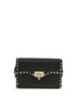 Valentino Garavani Black Calf Leather Bos Taurus Shoulder Bag