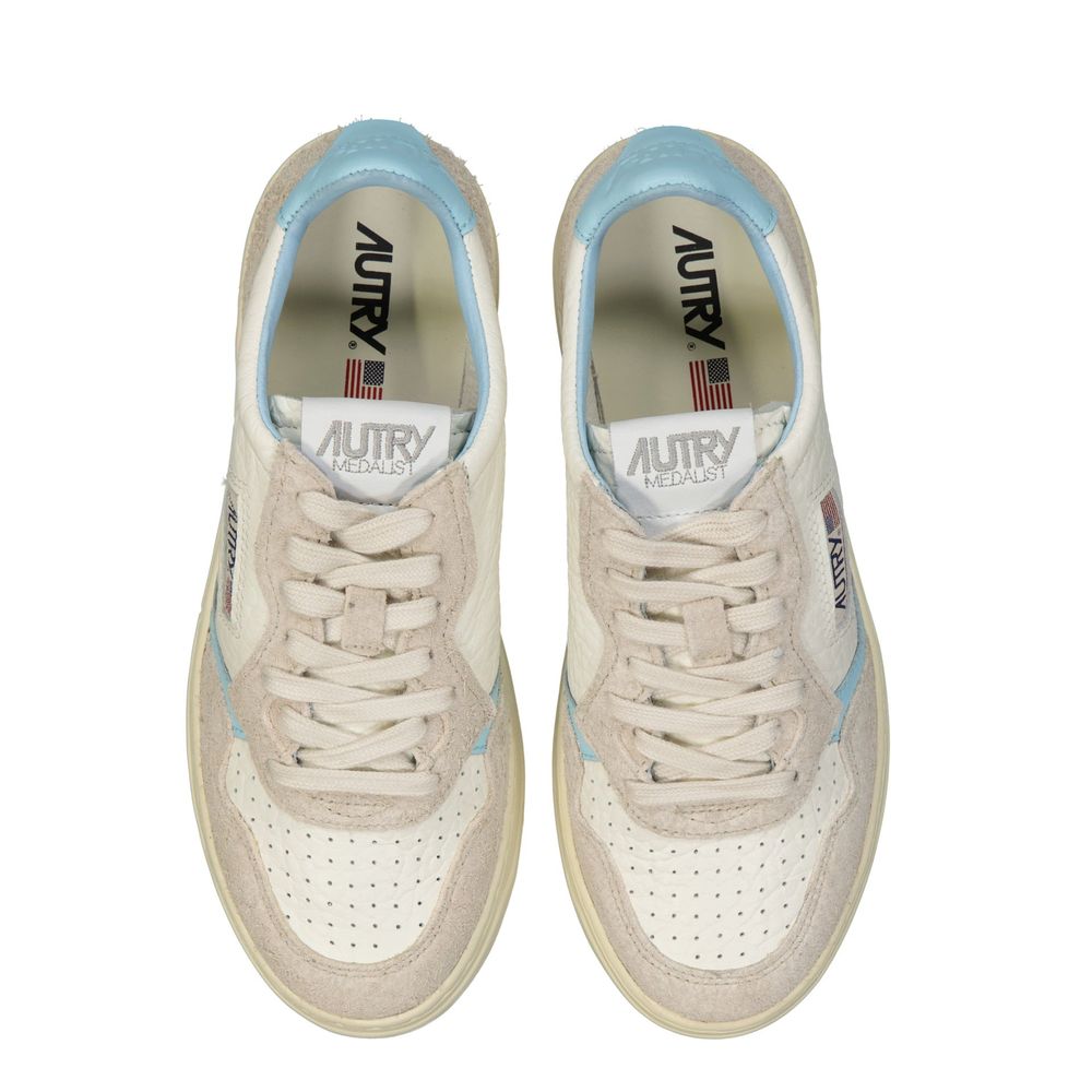 Λευκά χαμηλά sneakers Autry από δέρμα