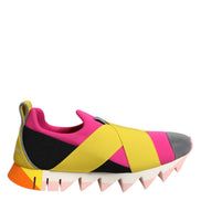Dolce & Gabbana Multicolor Neoprene Elastic Ibiza Sneakers Shoes