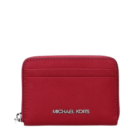 Θήκη καρτών Michael Kors από κόκκινο δέρμα