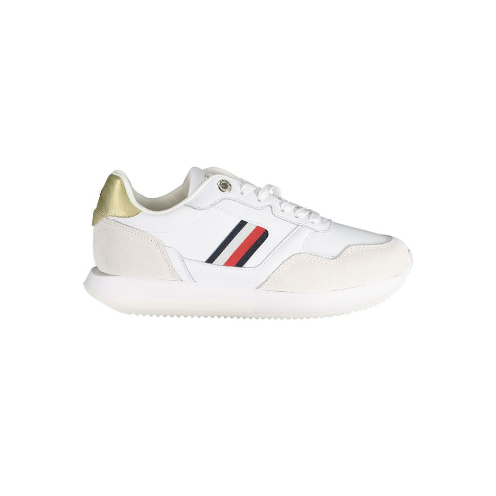 Γυναικεία αθλητικά παπούτσια Tommy Hilfiger White από δέρμα