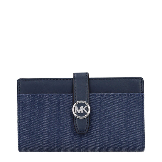 Πορτοφόλι Michael Kors από μπλε ύφασμα  