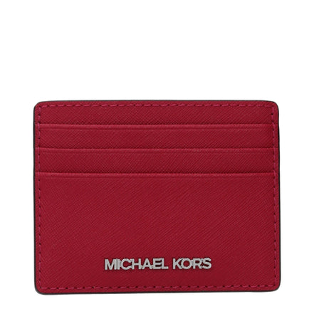Θήκη καρτών Michael Kors από κόκκινο δέρμα