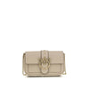 PINKO Beige Calf Leather Bos Taurus Shoulder Bag