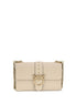 PINKO Beige Calf Leather Bos Taurus Shoulder Bag