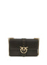 PINKO Bicolor Calf Leather Bos Taurus Τσάντα Ώμου