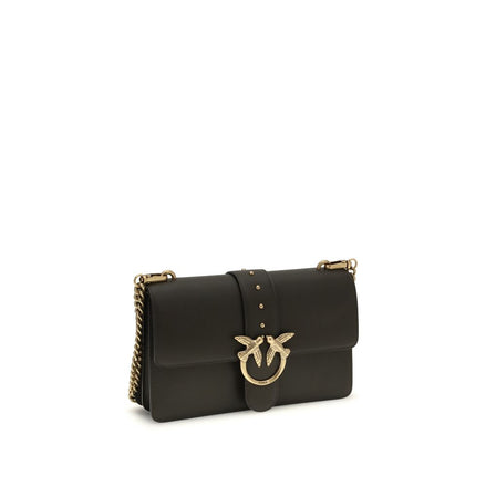 PINKO Bicolor Calf Leather Bos Taurus Τσάντα Ώμου