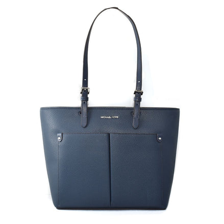 Michael Kors Μπλε Τσάντα Tote από Τεχνητό Δέρμα