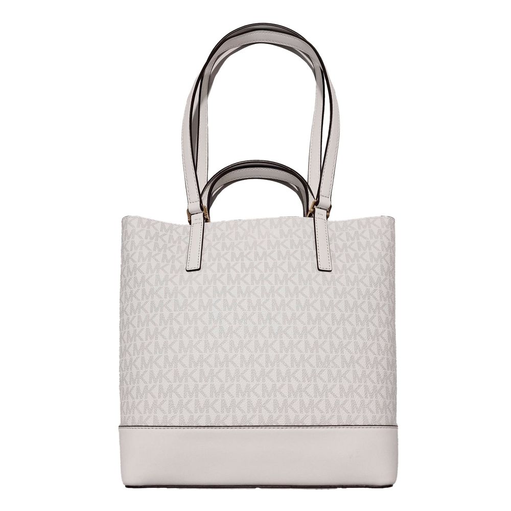 Δερμάτινη Τσάντα Tote Michael Kors Λευκή