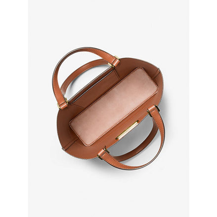 Καφέ Δερμάτινη Τσάντα Ώμου Michael Kors