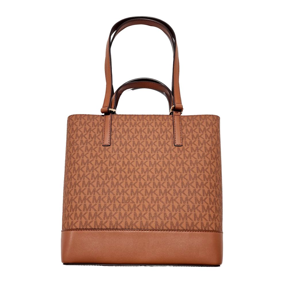 Καφέ Δερμάτινη Τσάντα Ώμου Michael Kors