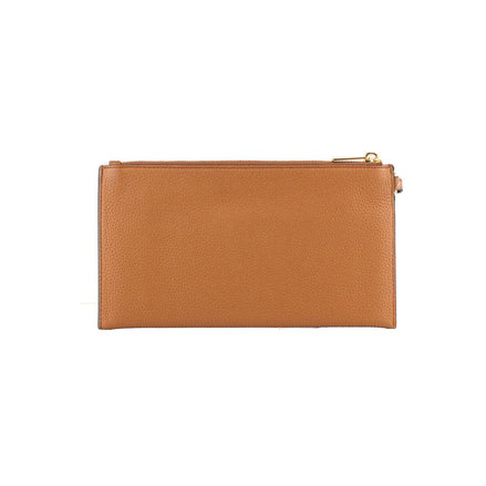Δερμάτινη τσάντα clutch Michael Kors καφέ