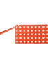 Michael Kors Orange Leather Clutch Bag