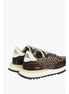 Hidnander Brown Leather Low Top Sneakers