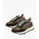Hidnander Brown Leather Low Top Sneakers