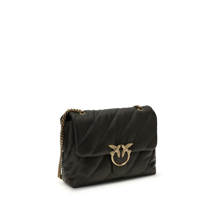 PINKO Bicolor Calf Leather Bos Taurus Τσάντα Ώμου
