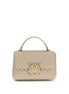 PINKO Beige Calf Leather Bos Taurus Handbag