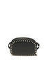 Valentino Garavani Black Calf Leather Bos Taurus Shoulder Bag