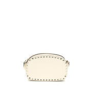 Valentino Garavani Beige Calf Leather Bos Taurus Shoulder Bag