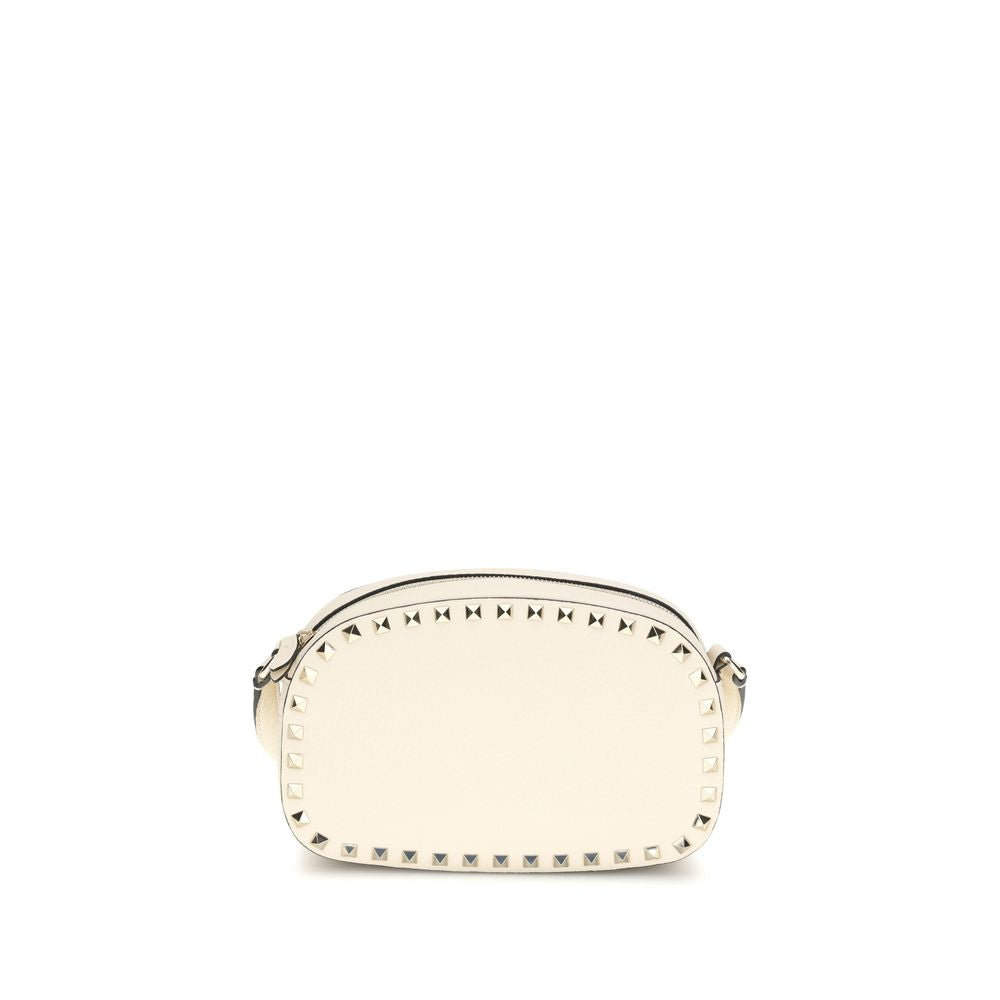 Valentino Garavani Beige Calf Leather Bos Taurus Shoulder Bag