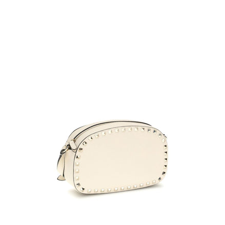 Valentino Garavani Beige Calf Leather Bos Taurus Shoulder Bag
