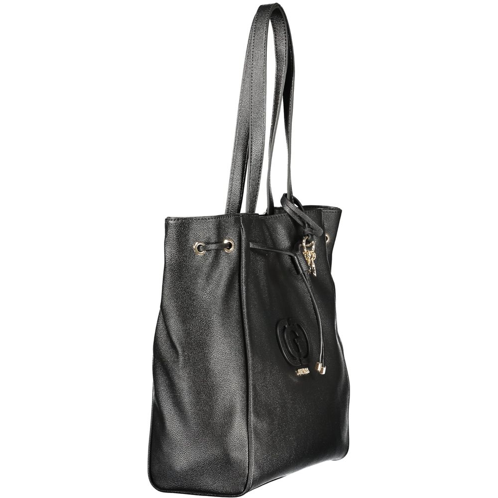 Γυναικεία Τσάντα Guess Jeans Nero Πολυουρεθάνη