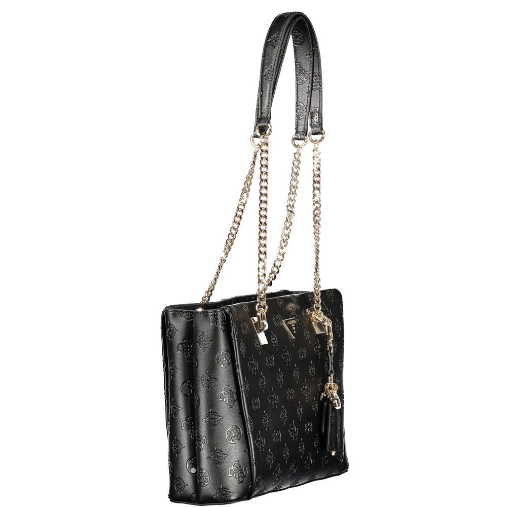 Γυναικεία Τσάντα Guess Jeans Nero Πολυουρεθάνη