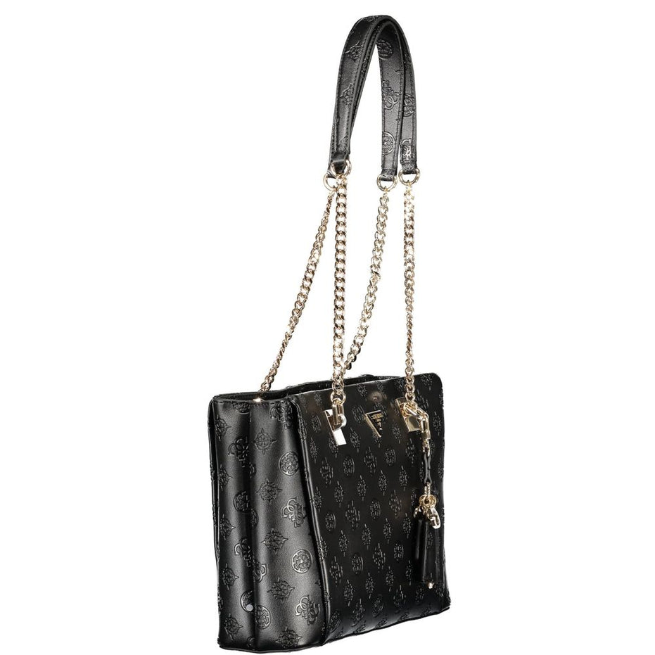 Γυναικεία Τσάντα Guess Jeans Nero Πολυουρεθάνη