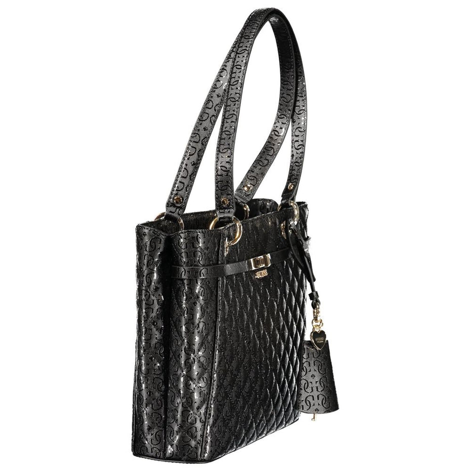 Γυναικεία τσάντα Guess από μαύρη πολυουρεθάνη