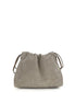 Brunello Cucinelli Gray Calf Leather Bos Taurus Clutch Bag