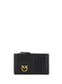PINKO Black Calf Leather Bos Taurus Wallet