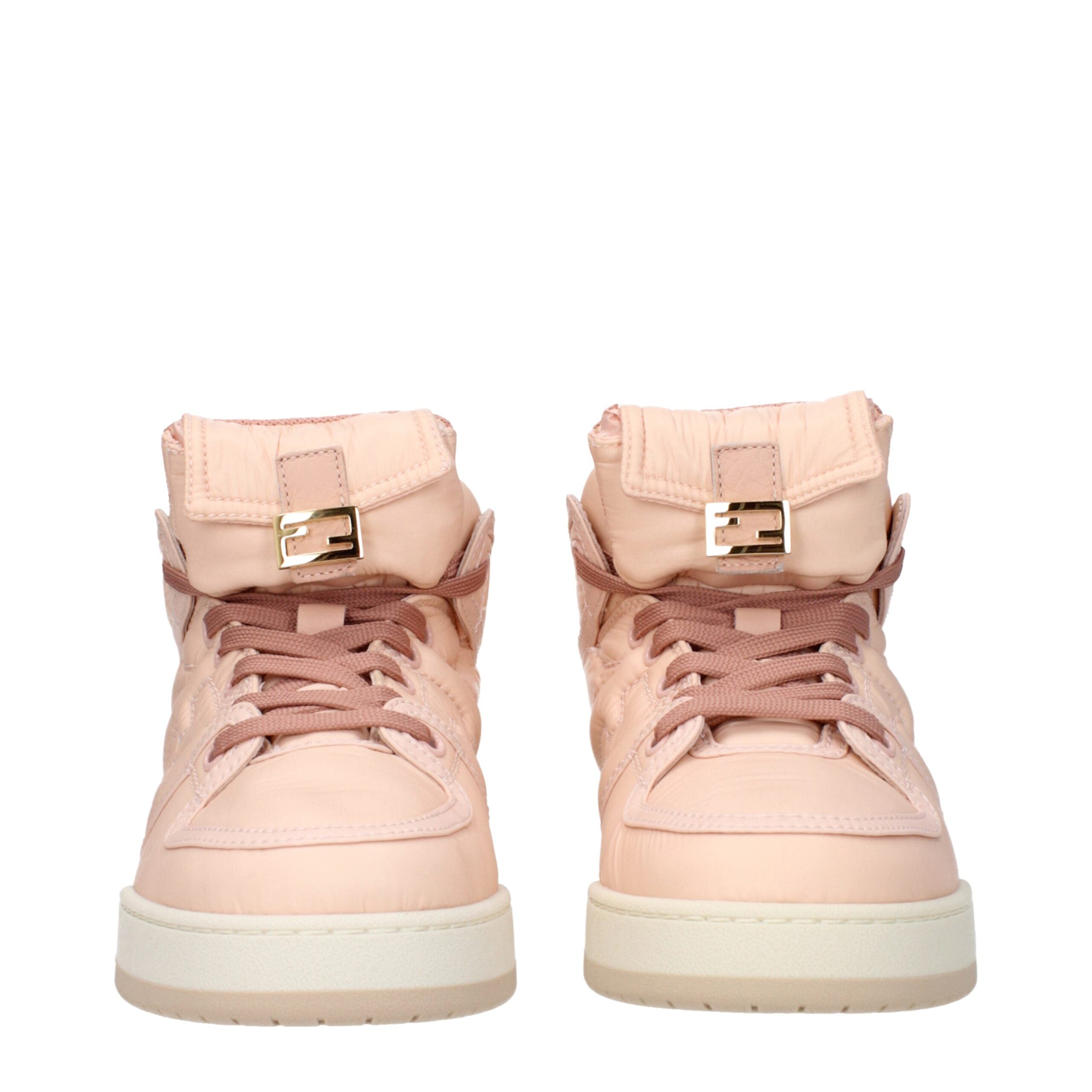 Ψηλά Sneakers Fendi από ροζ νάιλον