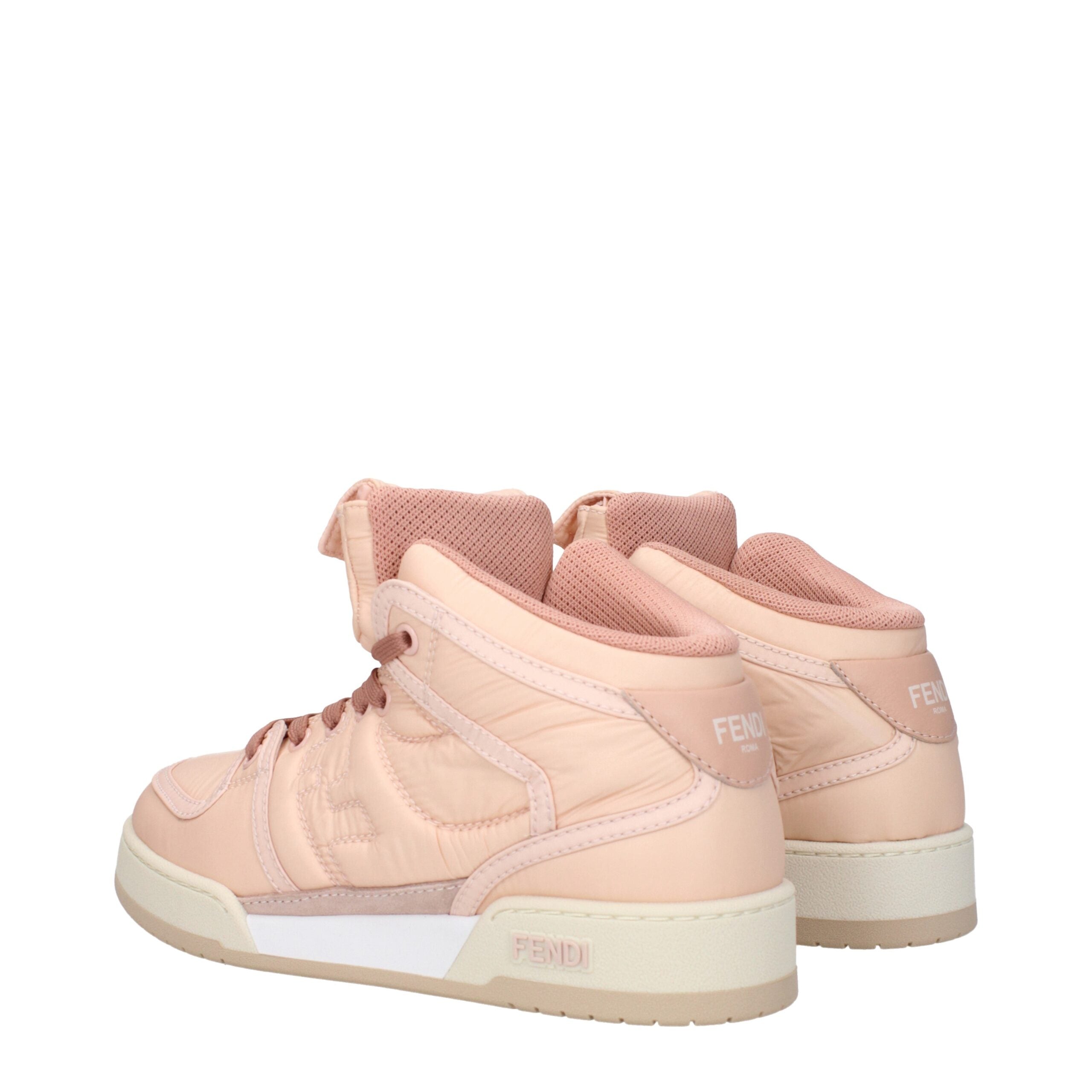 Ψηλά Sneakers Fendi από ροζ νάιλον