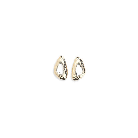 Self-Portrait Gold Brass Earrings