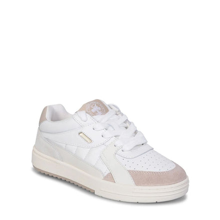 Palm Angels White Calfskin Athletic Sneakers