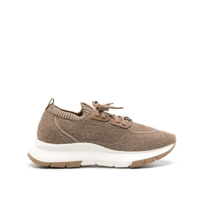 Gianvito Rossi Καφέ Υφασμάτινα Αθλητικά Sneakers