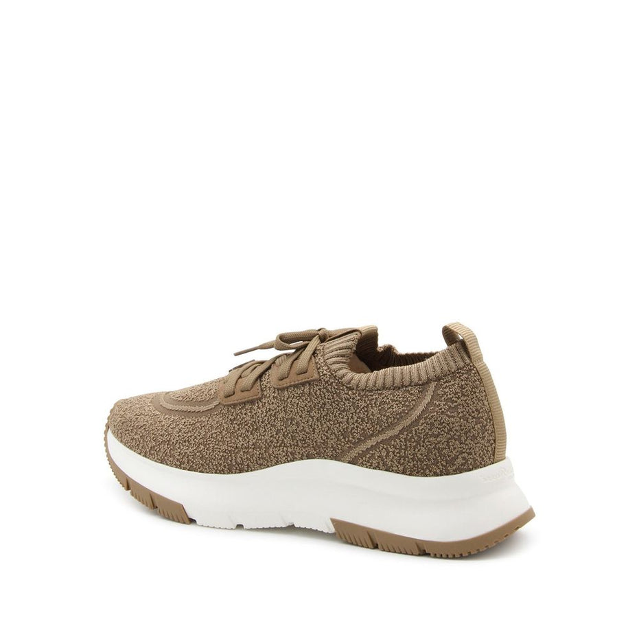 Gianvito Rossi Καφέ Υφασμάτινα Αθλητικά Sneakers