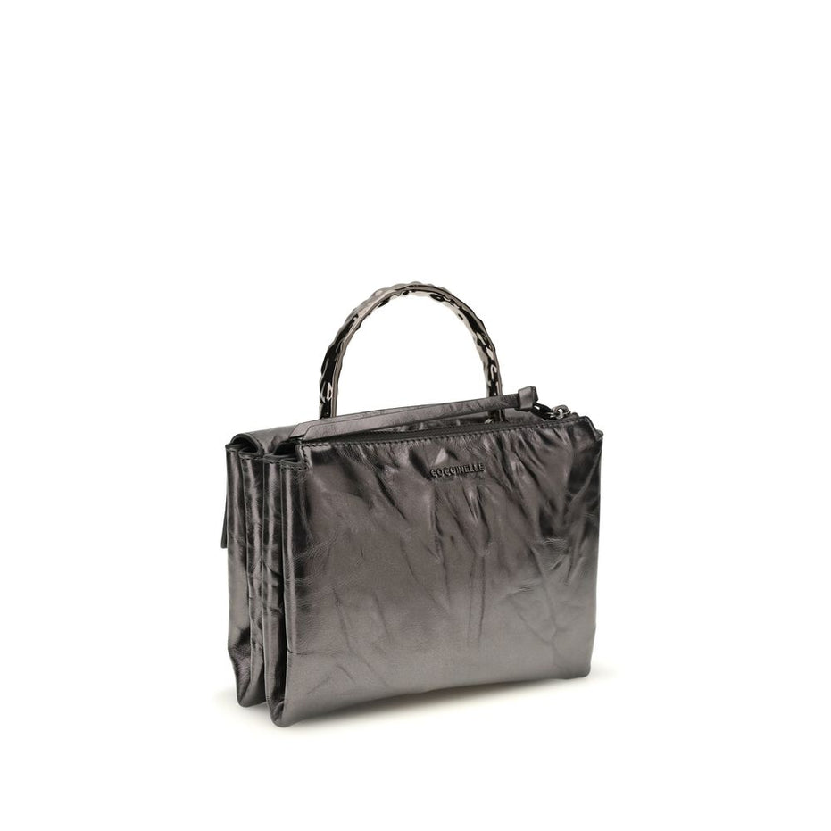 Coccinelle Black Calf Leather Bos Taurus Handbag