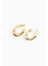 Patrizia Pepe Gold Plastic Earrings