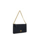 PINKO Black Calf Leather Bos Taurus Shoulder Bag