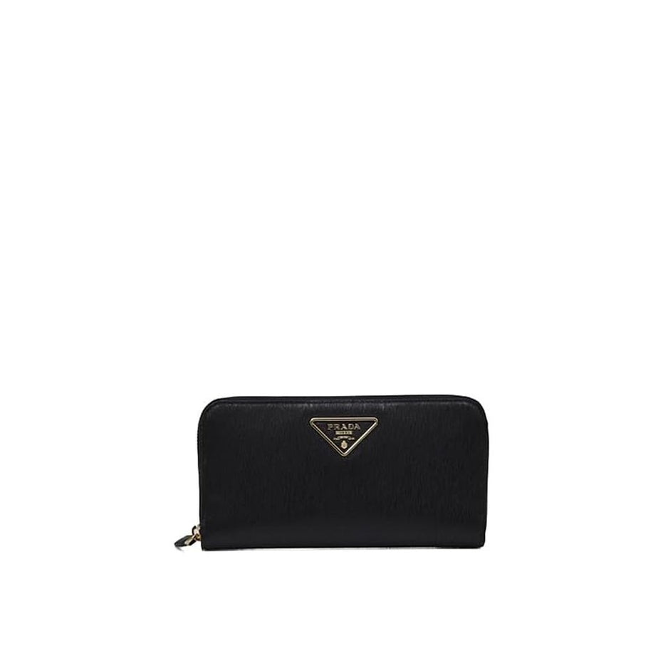 Μαύρο Δερμάτινο Πορτοφόλι Prada