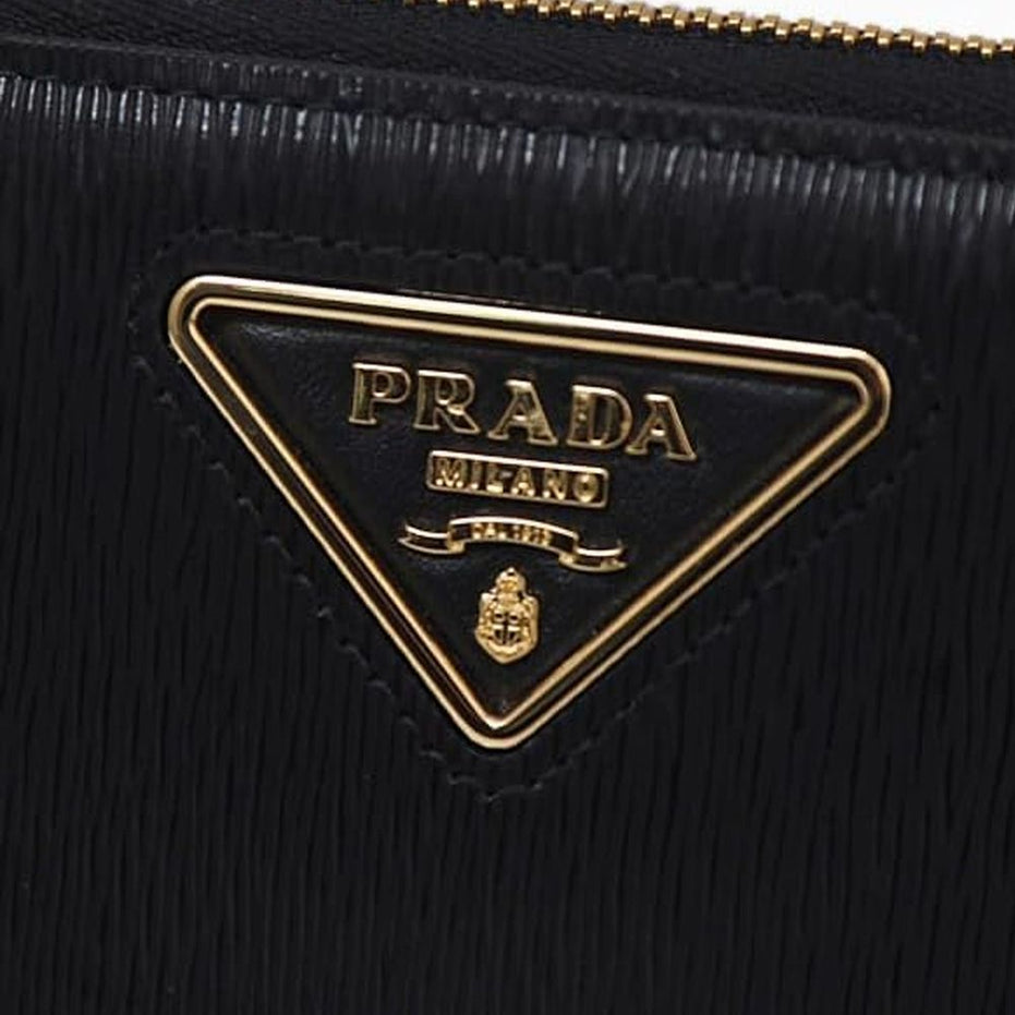 Μαύρο Δερμάτινο Πορτοφόλι Prada