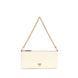 PINKO White Calf Leather Bos Taurus Shoulder Bag