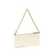PINKO White Calf Leather Bos Taurus Shoulder Bag