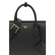 MCM Black Calf Leather Bos Taurus Handbag