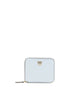 PINKO Blue Calf Leather Bos Taurus Wallet