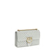 PINKO Gray Calf Leather Bos Taurus Shoulder Bag