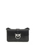 PINKO Black Leather Shoulder Bag